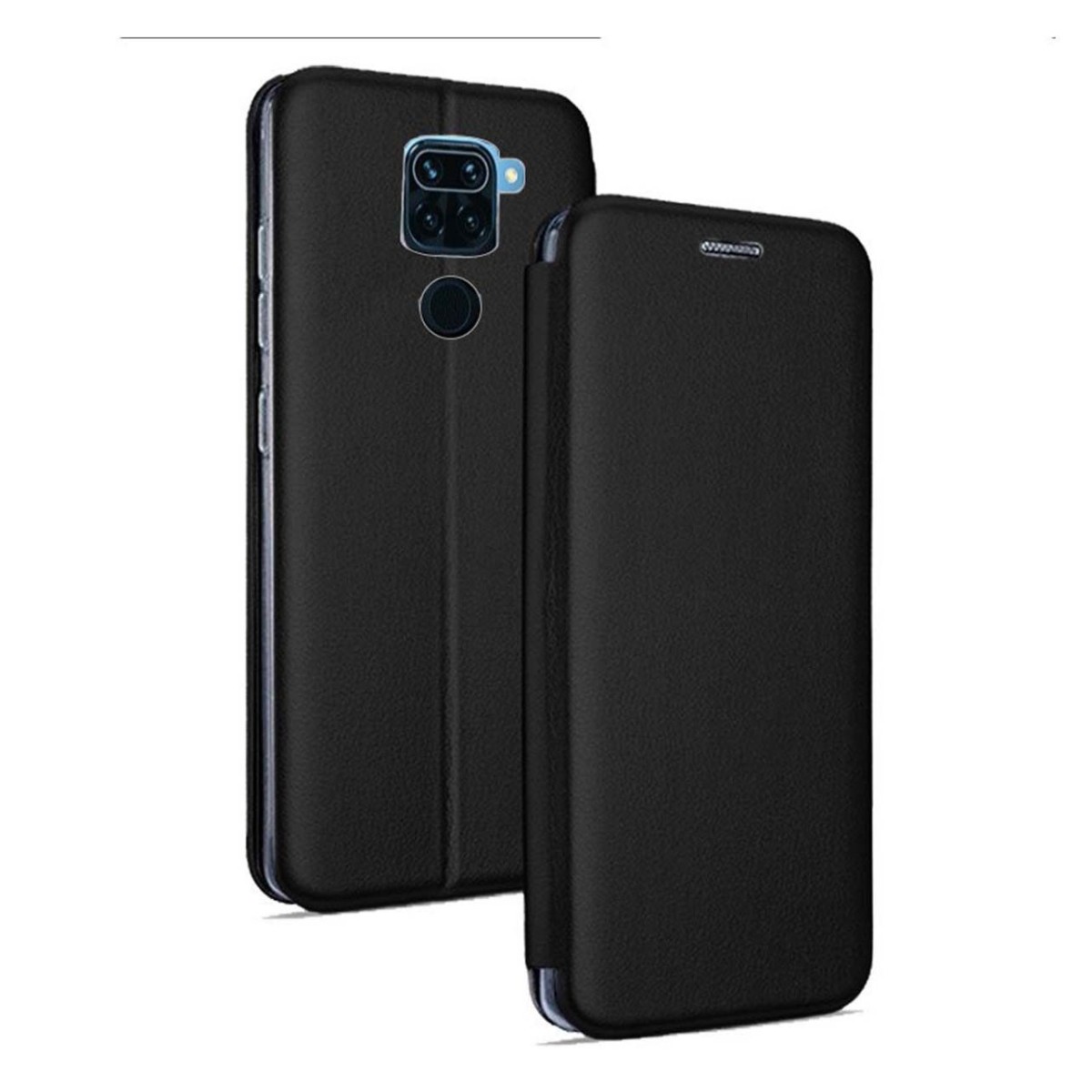 Funda Libro Soporte Magnética Elegance Negra para Xiaomi Redmi Note 9