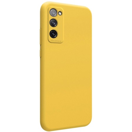 Funda Silicona Líquida Ultra Suave para Samsung Galaxy S20 FE color Amarilla
