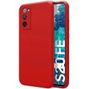 Funda Silicona Líquida Ultra Suave para Samsung Galaxy S20 FE color Roja