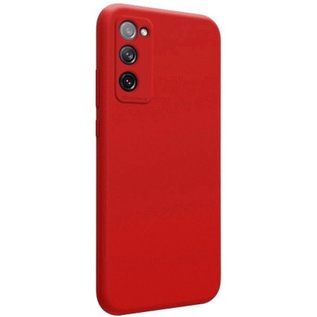Funda Silicona Líquida Ultra Suave para Samsung Galaxy S20 FE color Roja