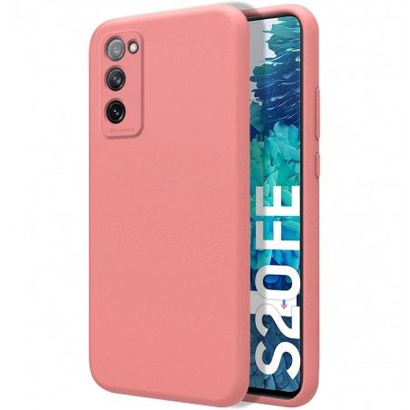 Funda Silicona Líquida Ultra Suave para Samsung Galaxy S20 FE color Rosa