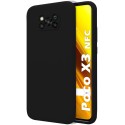 Funda Silicona Líquida Ultra Suave para Xiaomi POCO X3 NFC / X3 PRO color Negra