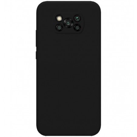 Funda Silicona Líquida Ultra Suave para Xiaomi POCO X3 NFC / X3 PRO color Negra