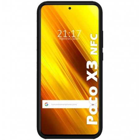 Funda Silicona Líquida Ultra Suave para Xiaomi POCO X3 NFC / X3 PRO color Negra