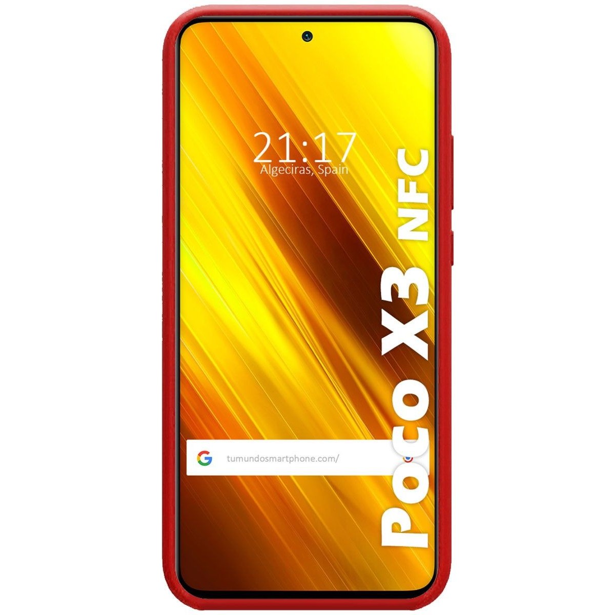 Funda Silicona Líquida Ultra Suave para Xiaomi POCO X3 NFC / X3 PRO color Roja