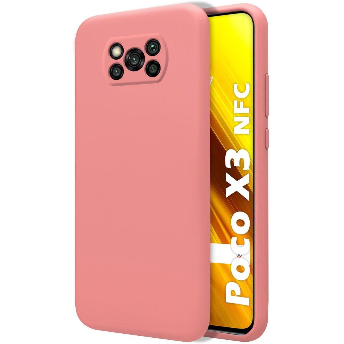 Funda Silicona Líquida Ultra Suave para Xiaomi POCO X3 NFC / X3 PRO color Rosa