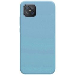 Funda Silicona Líquida Ultra Suave para Oppo Reno 4Z 5G color Azul 2