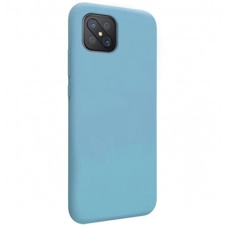 Funda Silicona Líquida Ultra Suave para Oppo Reno 4Z 5G color Azul
