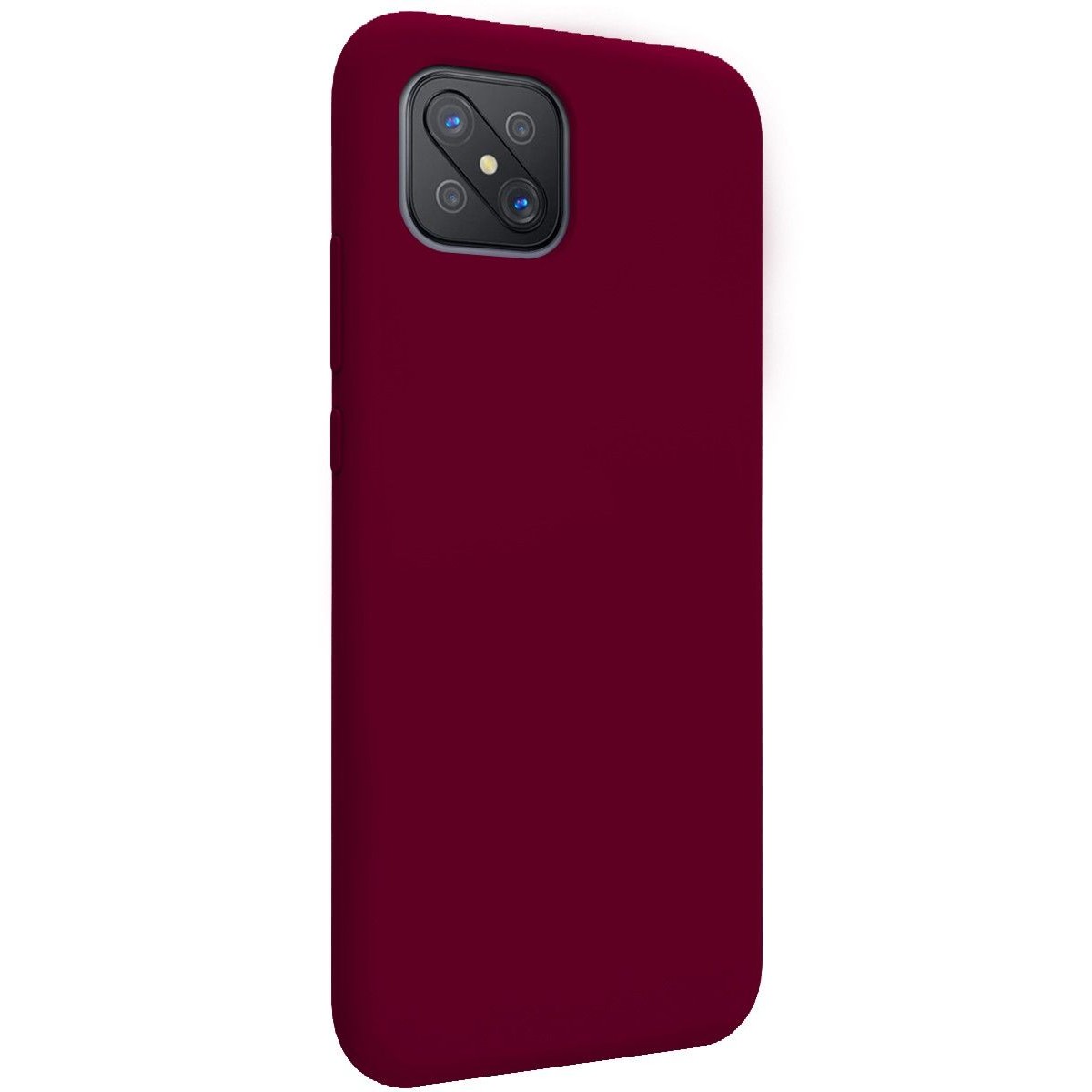 Funda Silicona Líquida Ultra Suave para Oppo Reno 4Z 5G color Roja Corinta