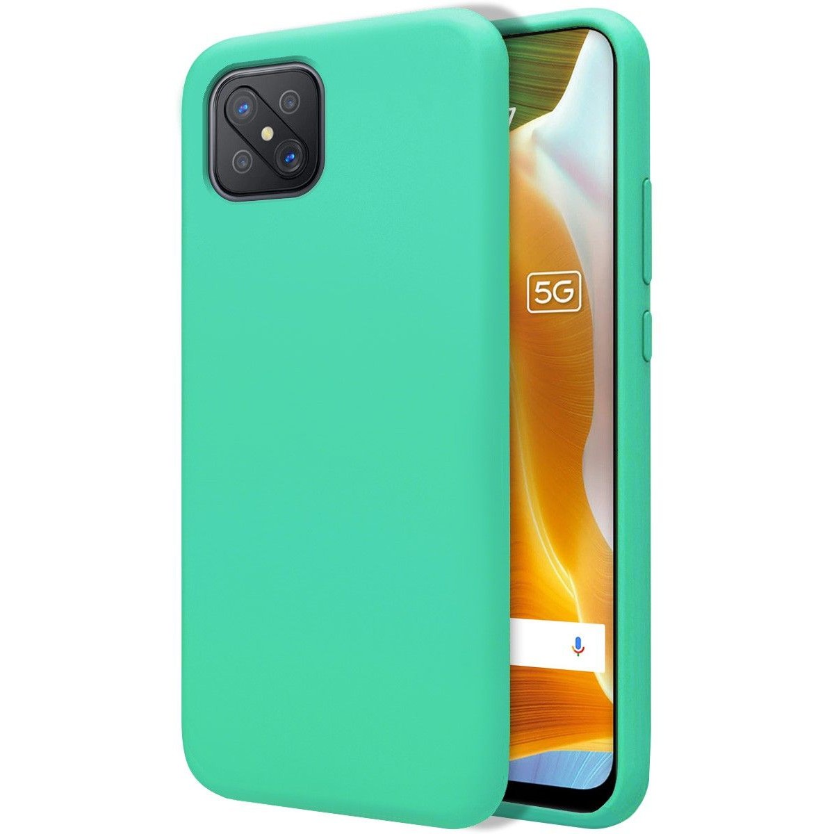 Funda Silicona Líquida Ultra Suave para Oppo Reno 4Z 5G color Verde