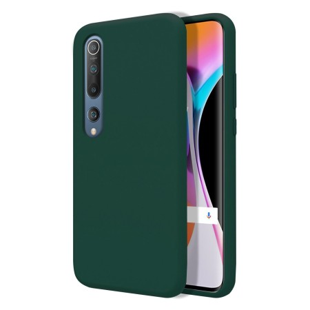 Funda Silicona Líquida Ultra Suave para Xiaomi Mi 10 / Mi 10 Pro color Verde Oscuro