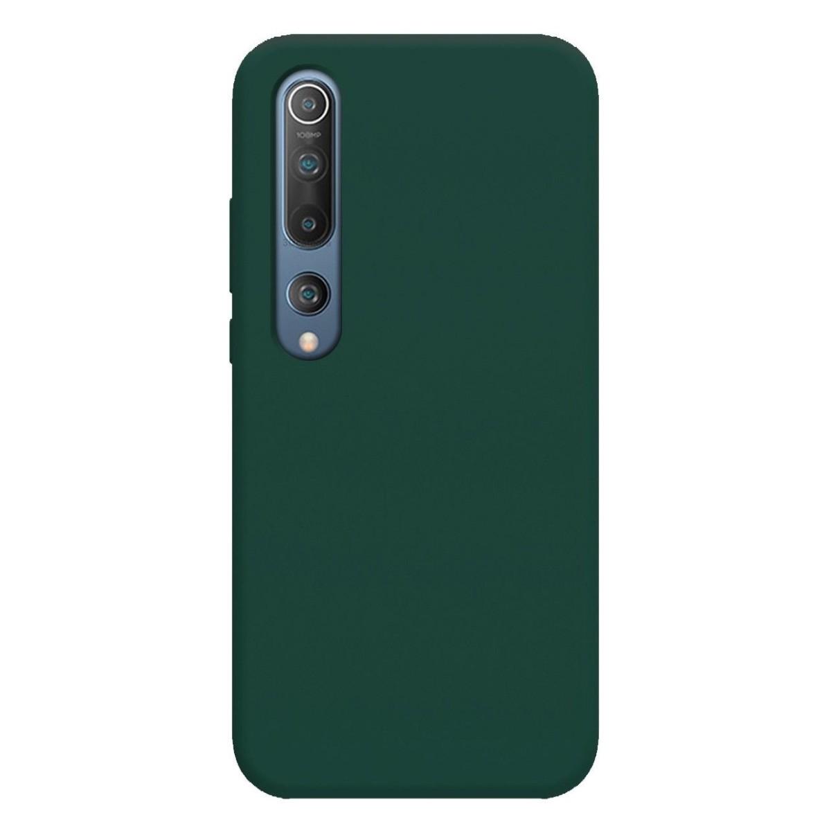 Funda Silicona Líquida Ultra Suave para Xiaomi Mi 10 / Mi 10 Pro color Verde Oscuro