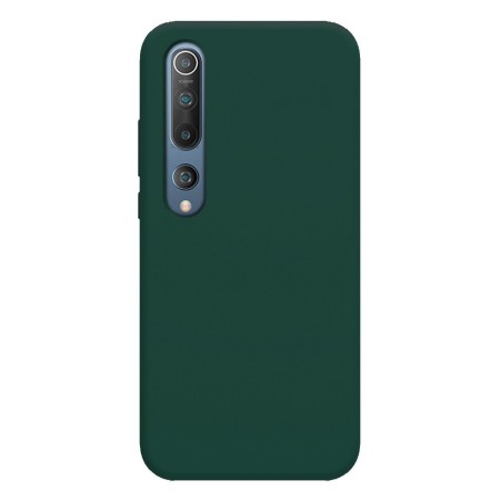Funda Silicona Líquida Ultra Suave para Xiaomi Mi 10 / Mi 10 Pro color Verde Oscuro
