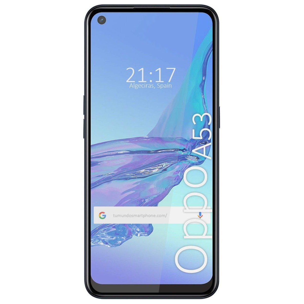 Protector Cristal Templado Completo 5D Full Glue Negro para Oppo A53 / A53s Vidrio