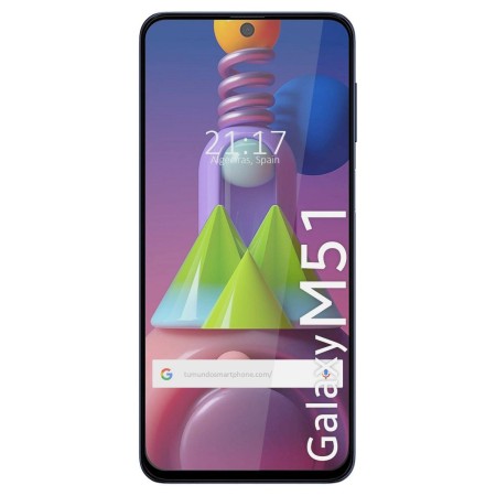 Protector Cristal Templado Completo 5D Full Glue Negro para Samsung Galaxy M51 Vidrio