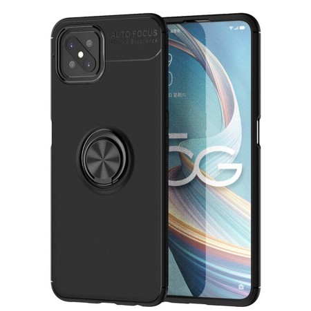 Funda Magnetica Soporte con Anillo Giratorio 360 para Oppo Reno 4Z 5G Negro