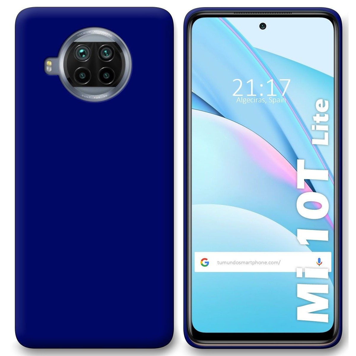 Funda Silicona Gel TPU Azul para Xiaomi Mi 10T Lite