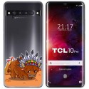 Funda Gel Transparente para TCL 10 Pro diseño Bufalo Dibujos
