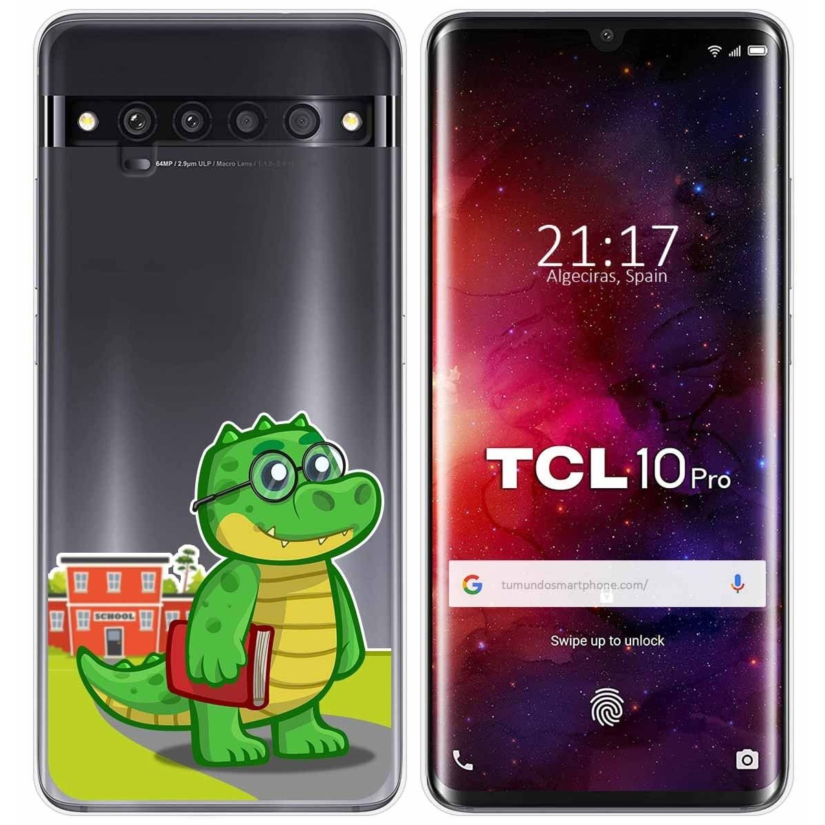 Funda Gel Transparente para TCL 10 Pro diseño Coco Dibujos