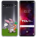 Funda Gel Transparente para TCL 10 Pro diseño Conejo Dibujos