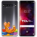 Funda Gel Transparente para TCL 10 Pro diseño Leopardo Dibujos