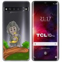 Funda Gel Transparente para TCL 10 Pro diseño Mono Dibujos