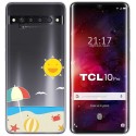 Funda Gel Transparente para TCL 10 Pro diseño Playa Dibujos