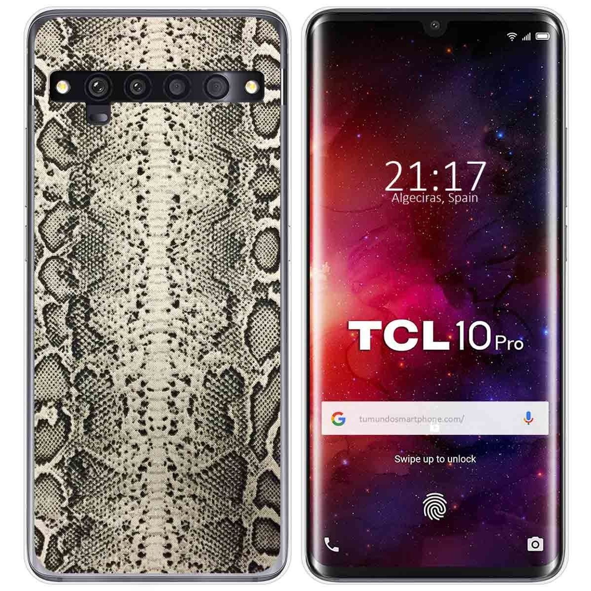 Funda Gel Tpu para TCL 10 Pro diseño Animal 01 Dibujos