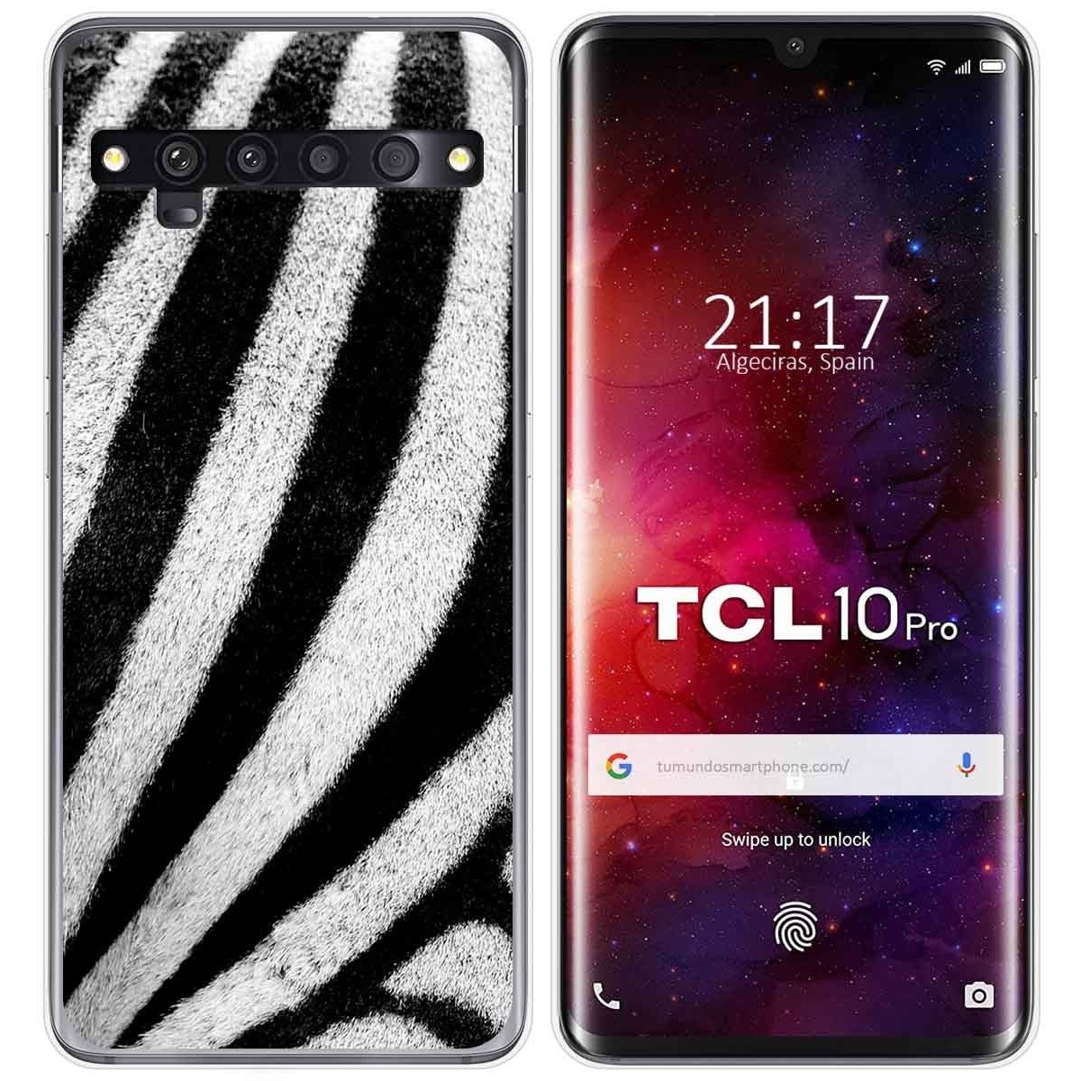 Funda Gel Tpu para TCL 10 Pro diseño Animal 02 Dibujos