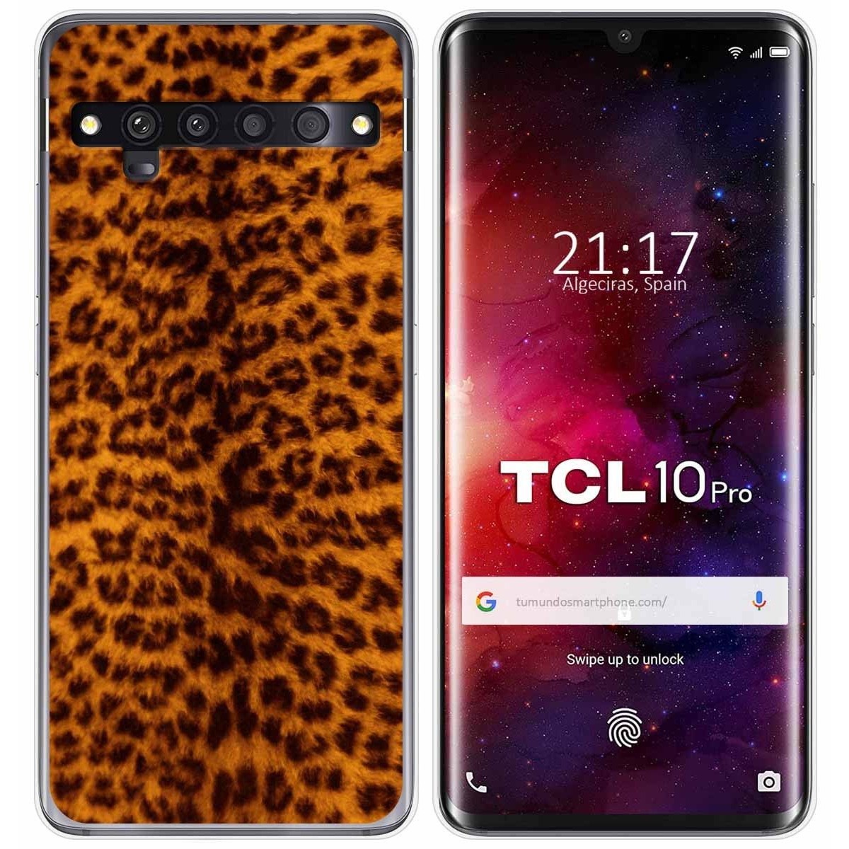 Funda Gel Tpu para TCL 10 Pro diseño Animal 03 Dibujos