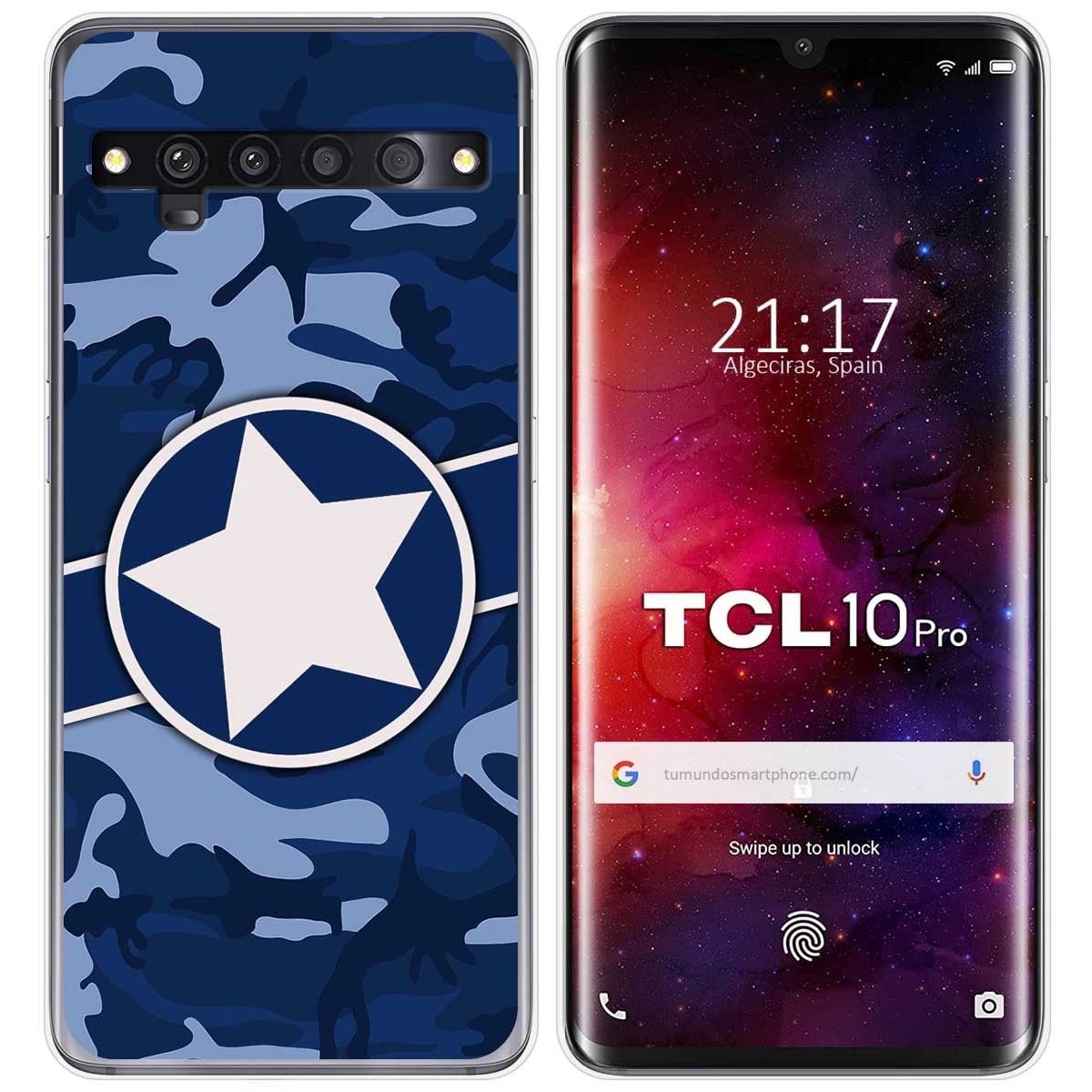 Funda Gel Tpu para TCL 10 Pro diseño Camuflaje 03 Dibujos