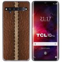 Funda Gel Tpu para TCL 10 Pro diseño Cuero 01 Dibujos