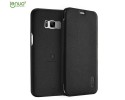 Funda Piel Flip Negra Marca Lenuo para Samsung Galaxy S8 Plus