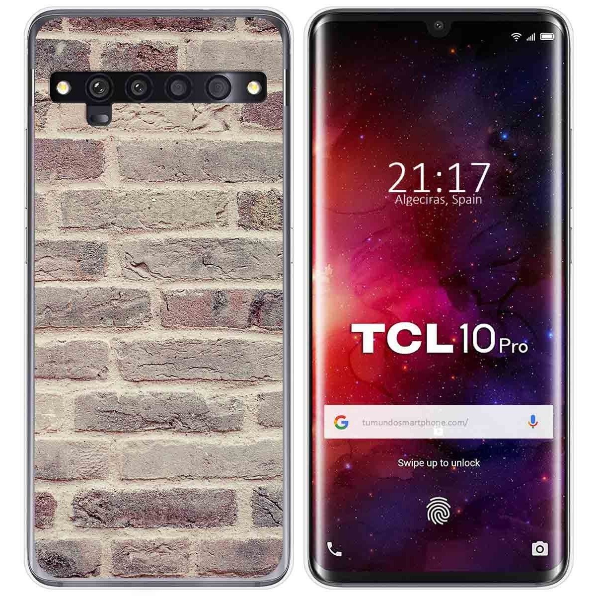 Funda Gel Tpu para TCL 10 Pro diseño Ladrillo 01 Dibujos