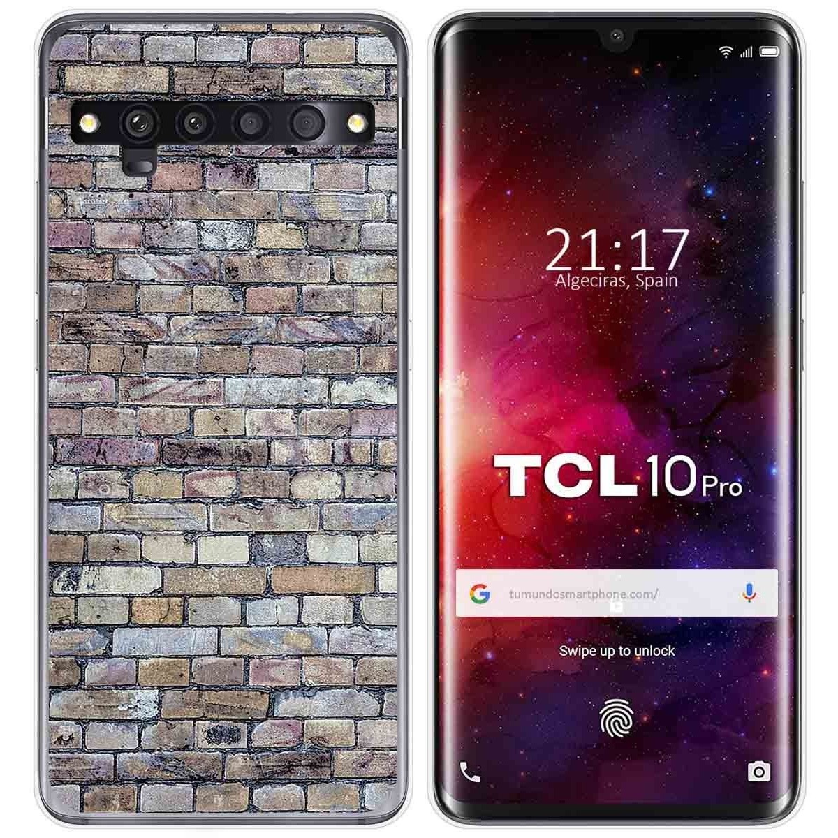 Funda Gel Tpu para TCL 10 Pro diseño Ladrillo 02 Dibujos