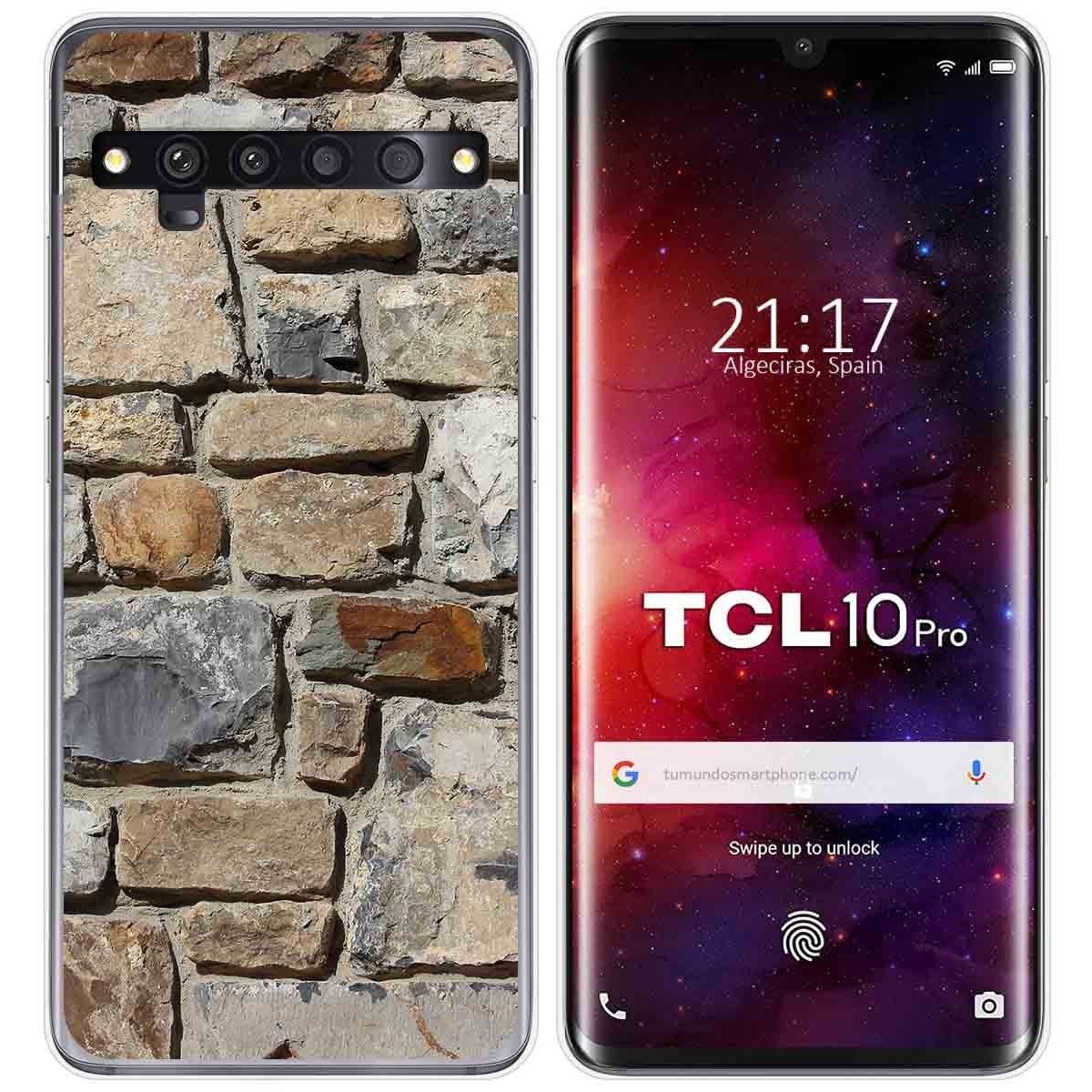 Funda Gel Tpu para TCL 10 Pro diseño Ladrillo 03 Dibujos