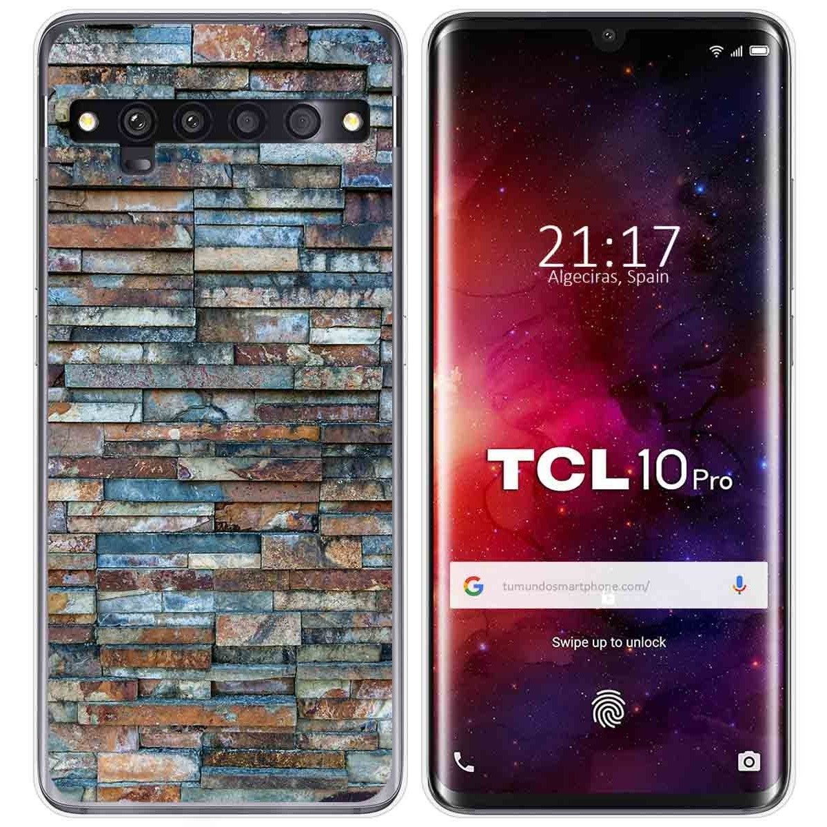 Funda Gel Tpu para TCL 10 Pro diseño Ladrillo 05 Dibujos