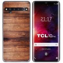 Funda Gel Tpu para TCL 10 Pro diseño Madera 02 Dibujos