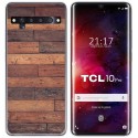 Funda Gel Tpu para TCL 10 Pro diseño Madera 03 Dibujos