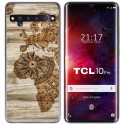Funda Gel Tpu para TCL 10 Pro diseño Madera 07 Dibujos