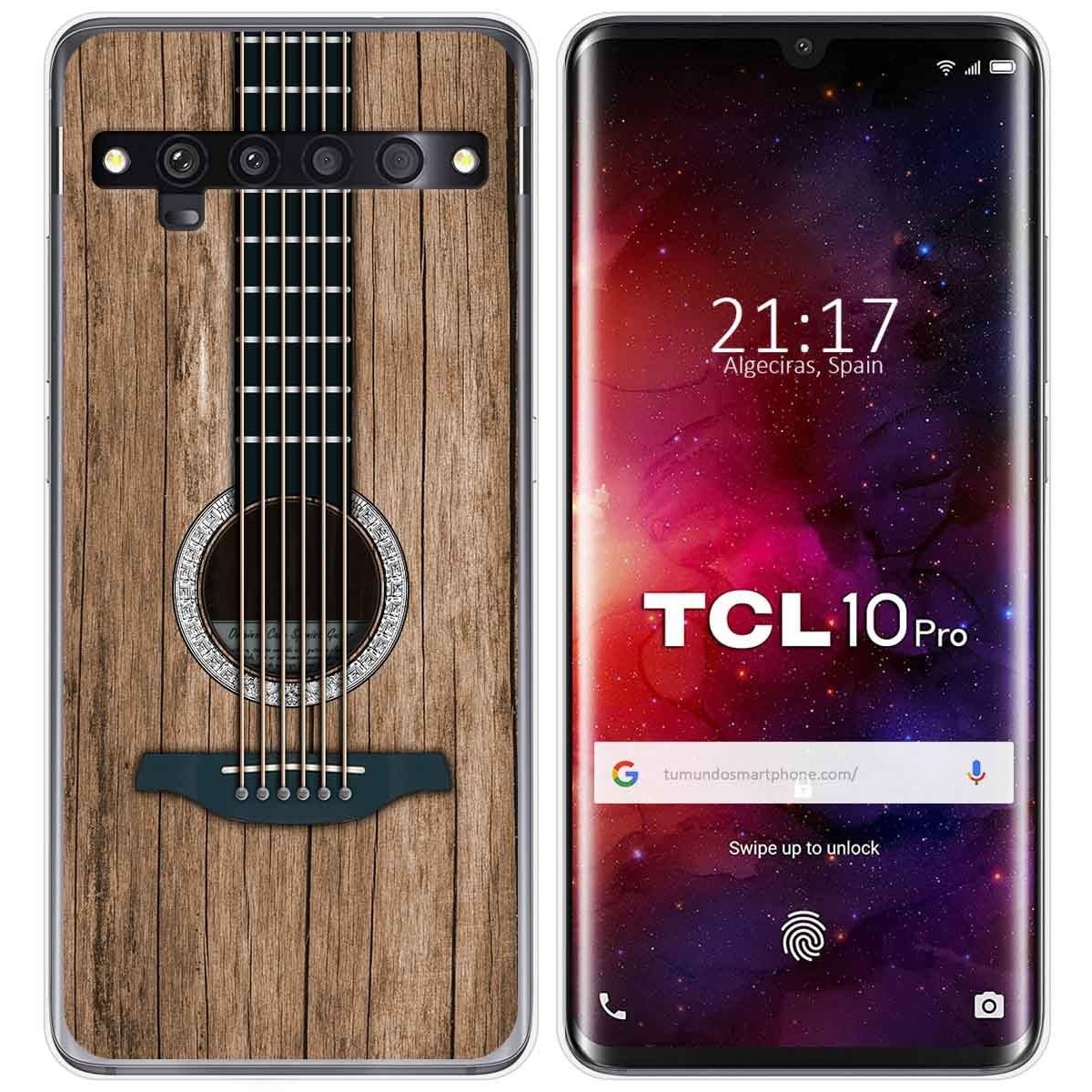 Funda Gel Tpu para TCL 10 Pro diseño Madera 11 Dibujos