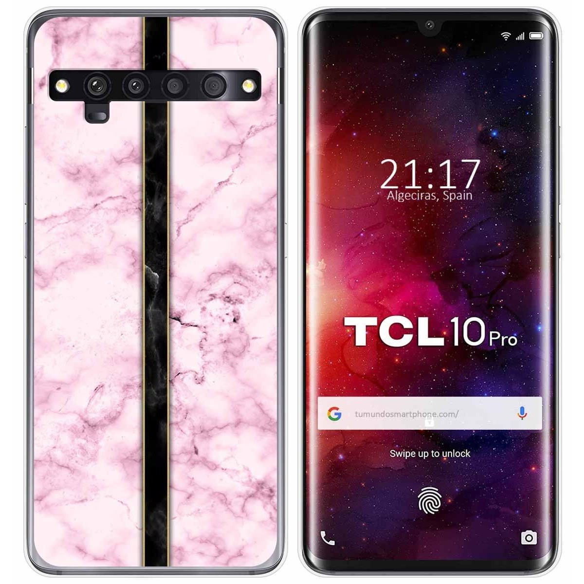 Funda Gel Tpu para TCL 10 Pro diseño Mármol 04 Dibujos