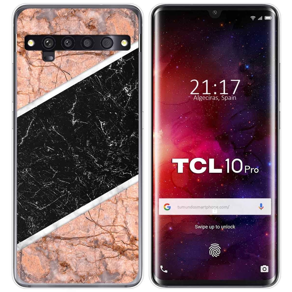 Funda Gel Tpu para TCL 10 Pro diseño Mármol 07 Dibujos