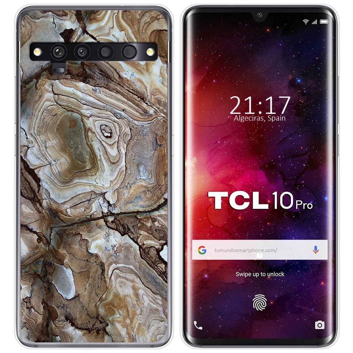 Funda Gel Tpu para TCL 10 Pro diseño Mármol 14 Dibujos