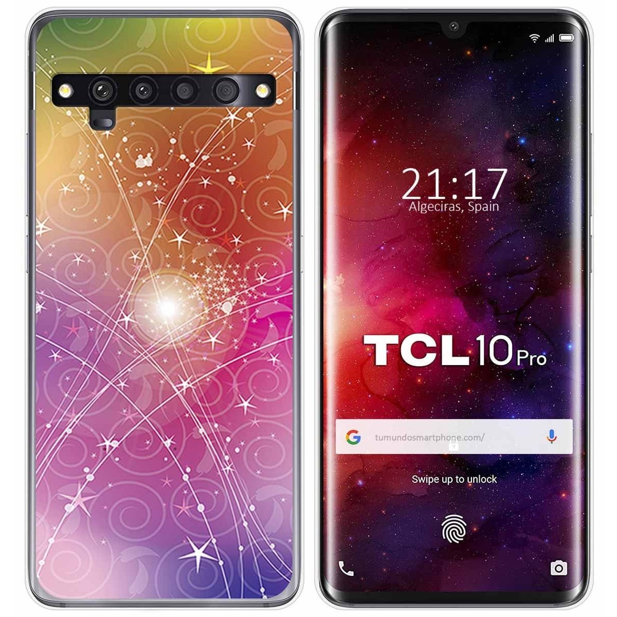 Funda Gel Tpu para TCL 10 Pro diseño Abstracto Dibujos