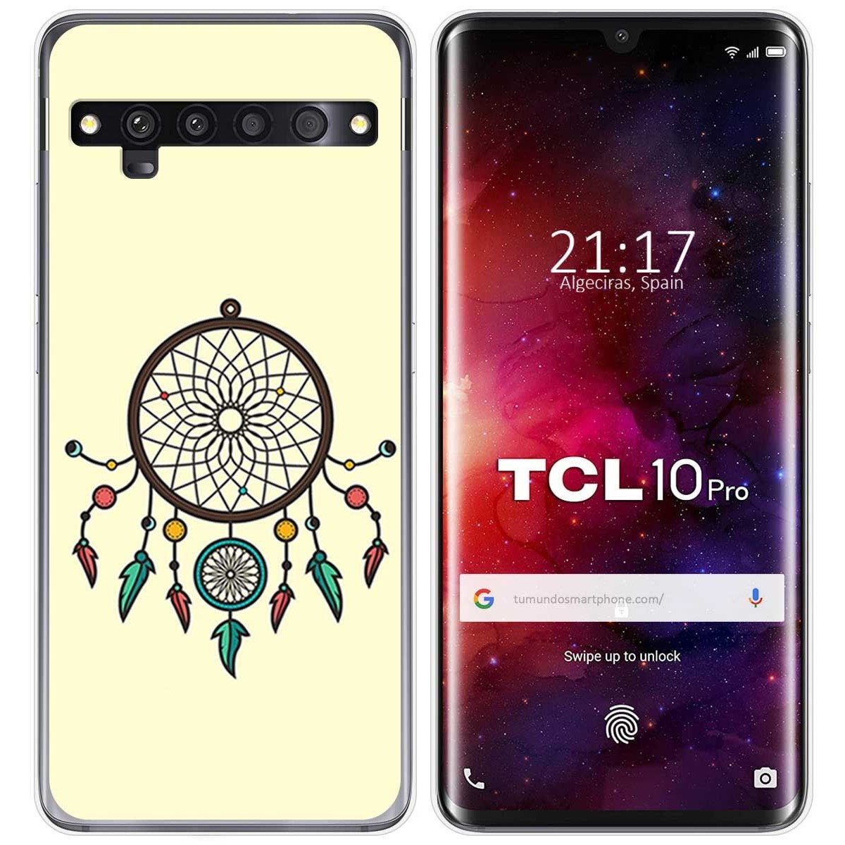 Funda Gel Tpu para TCL 10 Pro diseño Atrapasueños Dibujos