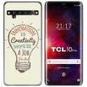 Funda Gel Tpu para TCL 10 Pro diseño Creativity Dibujos