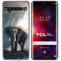 Funda Gel Tpu para TCL 10 Pro diseño Elefante Dibujos