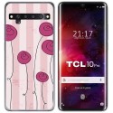 Funda Gel Tpu para TCL 10 Pro diseño Flores Vintage Dibujos