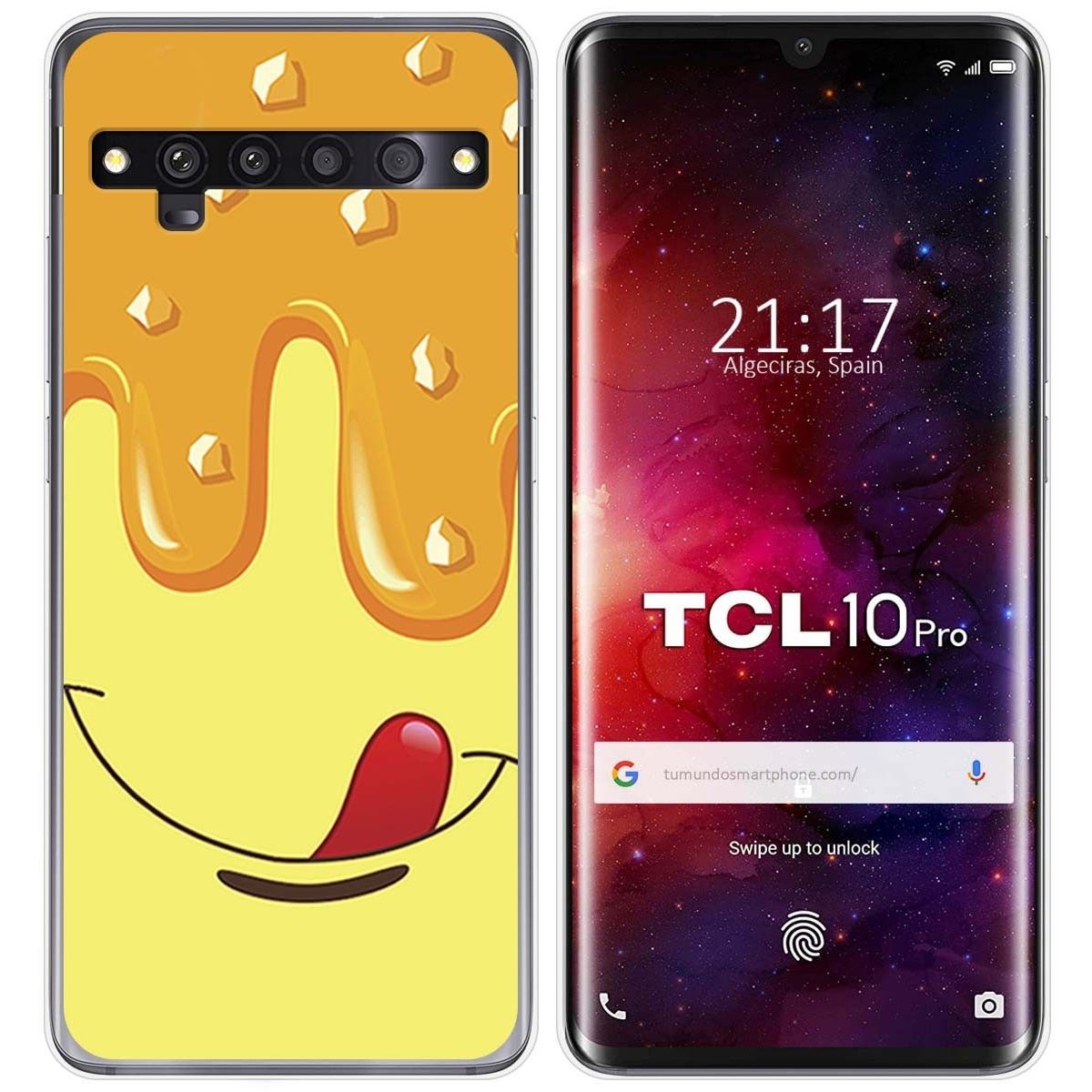 Funda Gel Tpu para TCL 10 Pro diseño Helado Vainilla Dibujos